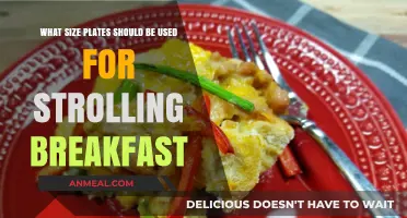 Choosing the Perfect Plate Size for Your Strolling Breakfast Event