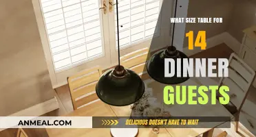 Choosing the Perfect Table Size for 14 Dinner Guests: A Guide