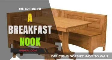 Choosing the Perfect Table Size for Your Cozy Breakfast Nook