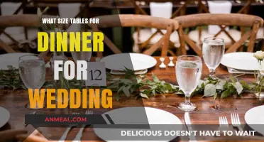 Choosing the Perfect Table Sizes for Your Wedding Dinner Reception