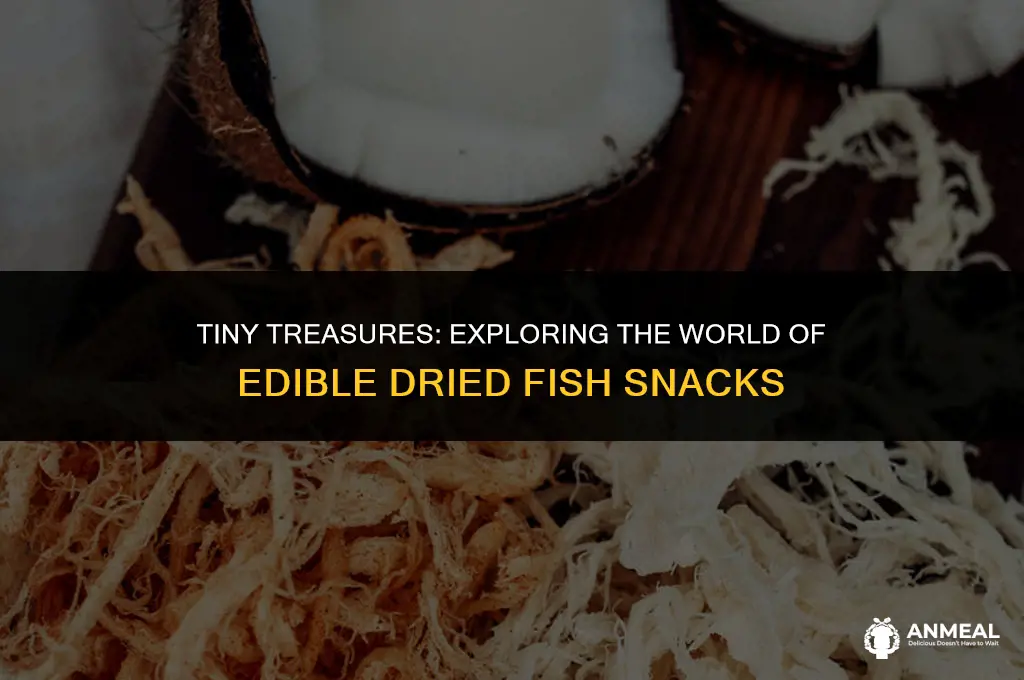 what small dried fish are eaten as a snack