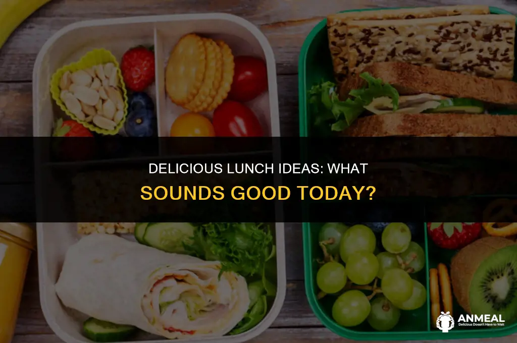 what sounds good for lunch