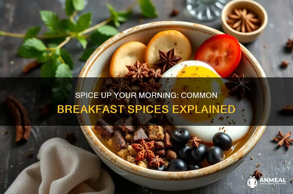 what spices are common in breakfast foods