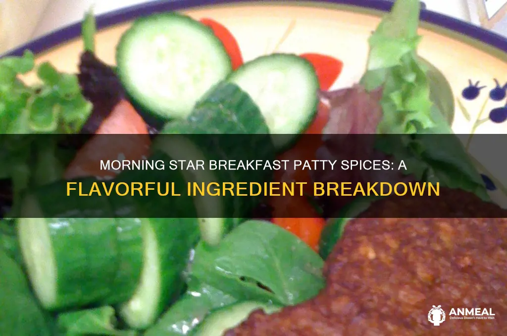 what spices are in morning star breakfast patty