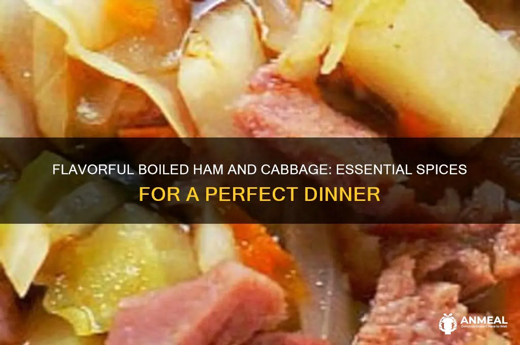 what spices to use in boiled ham and cabbage dinner