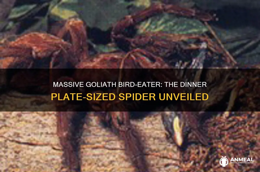 what spider is as big as a dinner plate