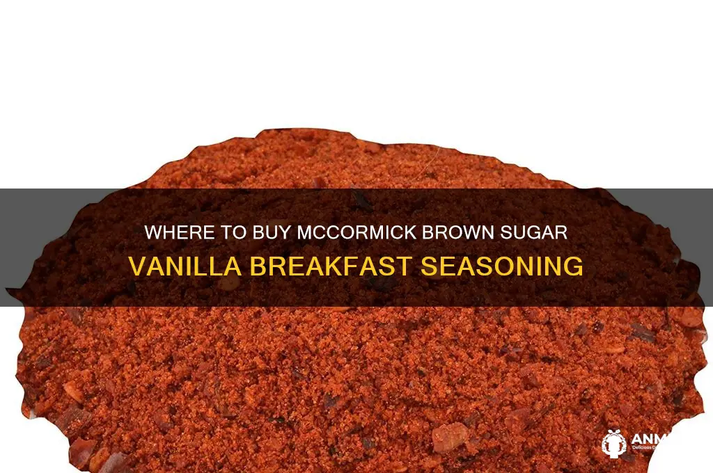 what stores sell mccormick brown sugar vanilla breakfast seasoning