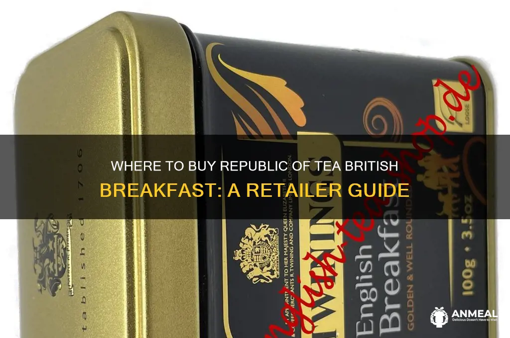 what stores sell republic of tea british breakfast
