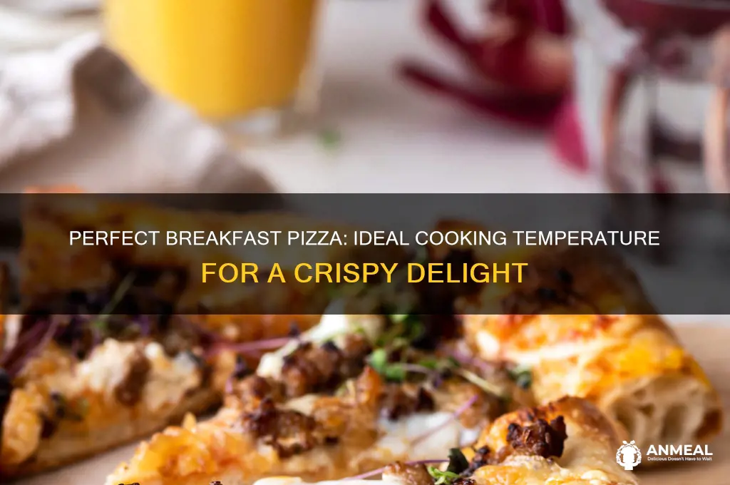 what temp do i cook breakfast pizza