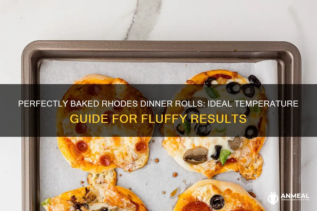 what temp to bake rhodes dinner rolls
