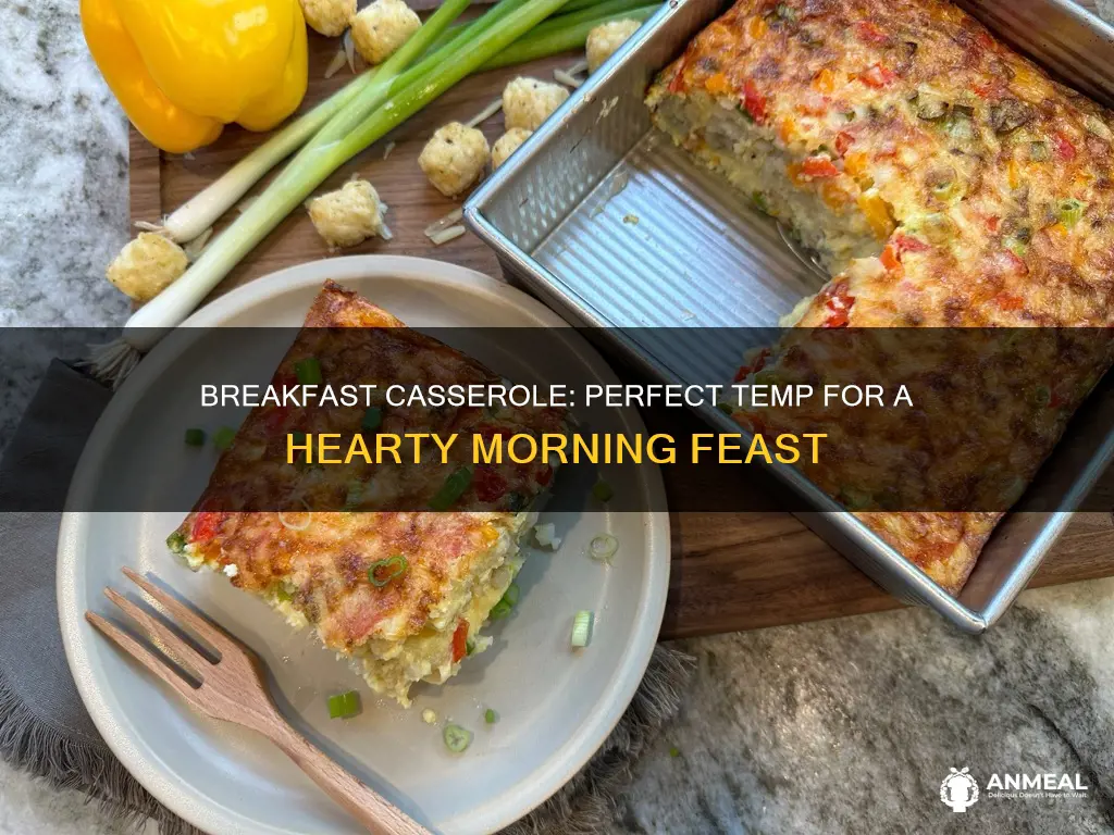 what temp to cook breakfast casserole