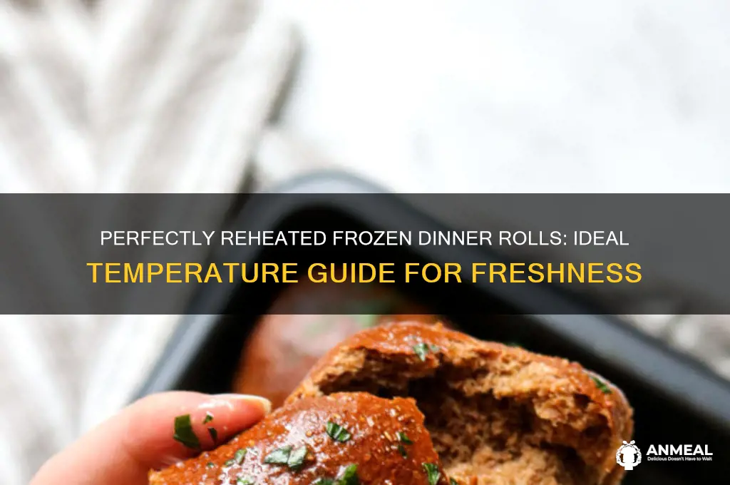 what temperature should i reheat frozen dinner rolls