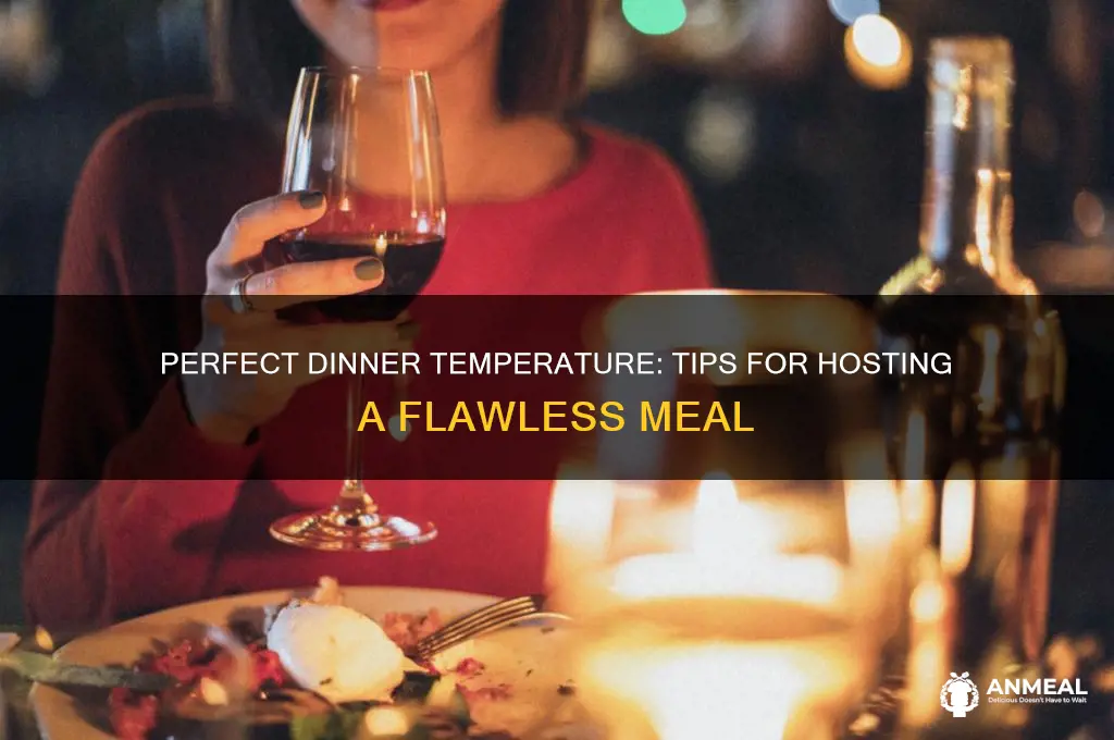 what temperature to hold a dinner at