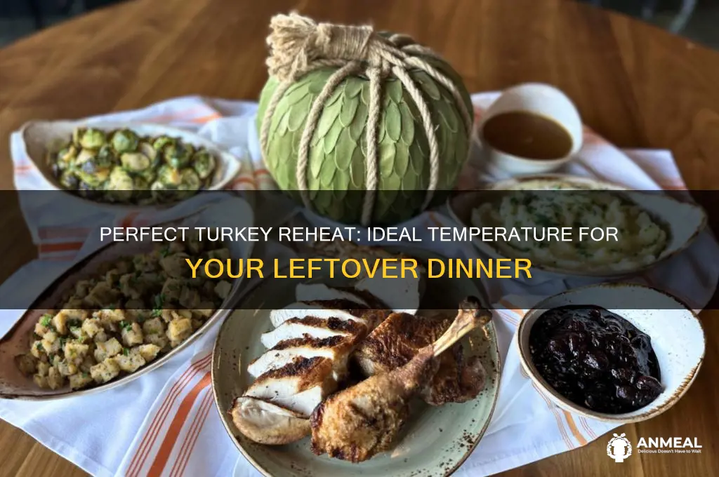 what temperature to reheat turkey dinner