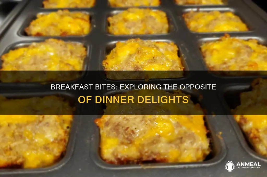 what the opposite of dinner