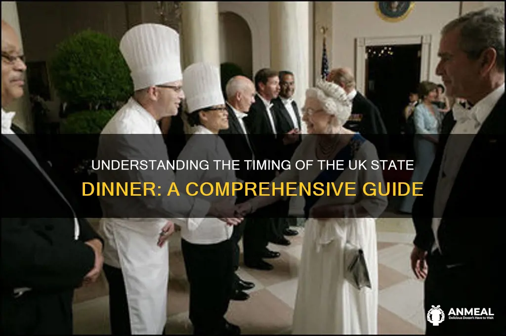 what tim eis the state dinner in the uk