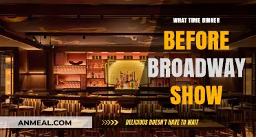 Perfect Timing: When to Eat Dinner Before a Broadway Show