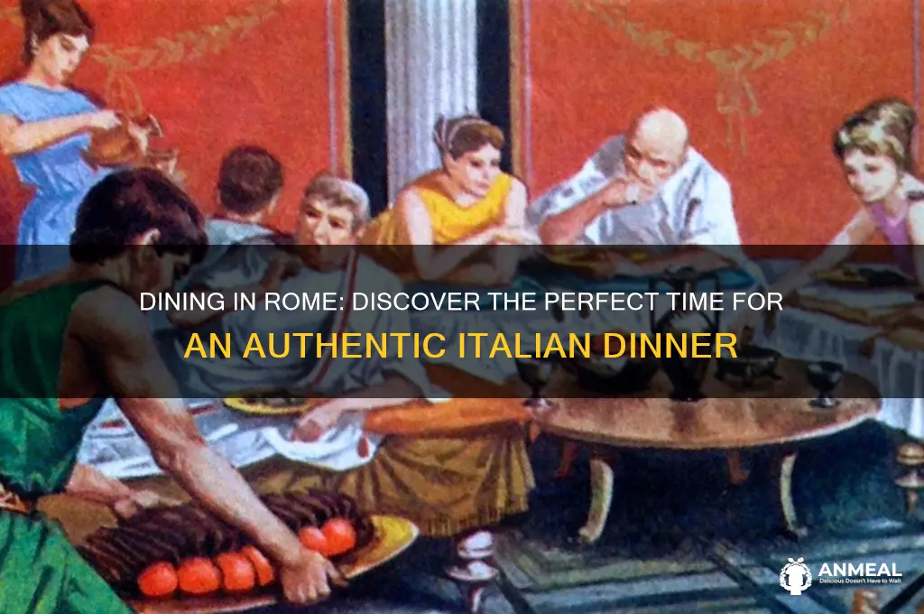 what time dinner in rome