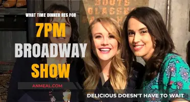 Perfect Dinner Timing for a 7 PM Broadway Show: Tips & Tricks