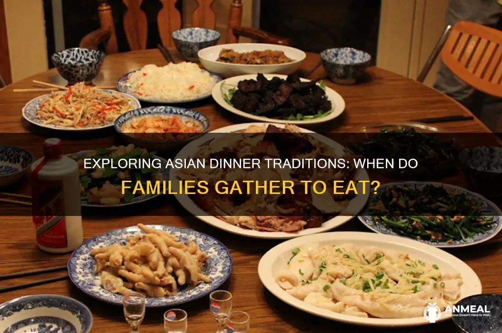 what time do asians have dinner