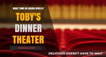 Toby's Dinner Theater Doors Open Time: What You Need to Know