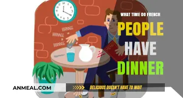 When Do French Families Typically Enjoy Their Evening Meal?