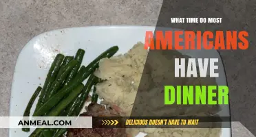 When Do Americans Typically Eat Dinner? A Time Analysis