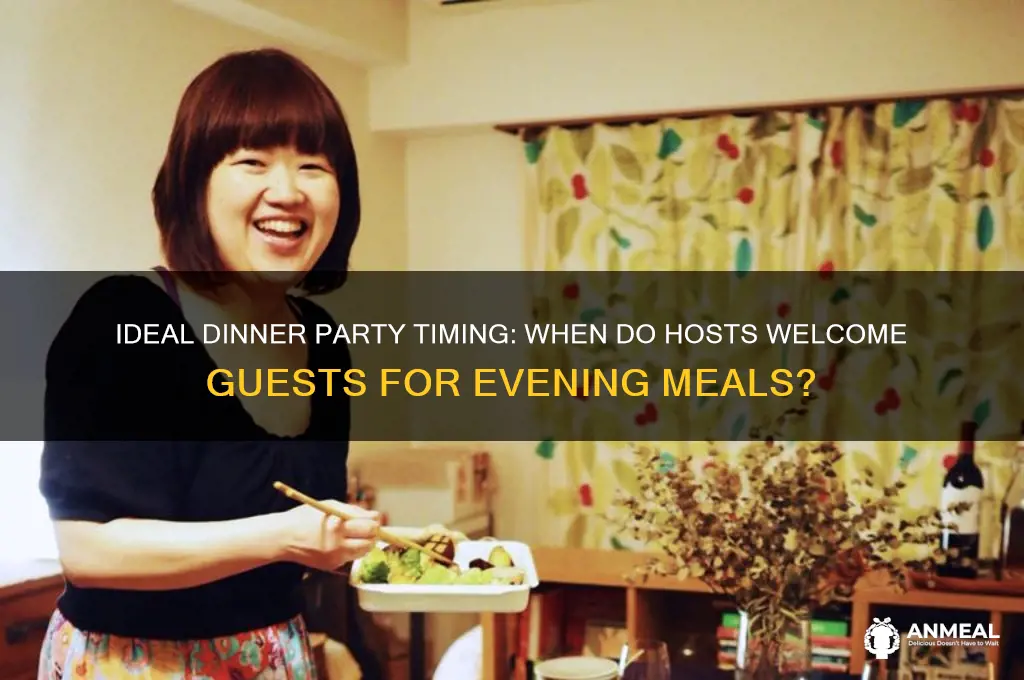 what time do people entertain others for dinner