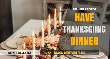 When Do Families Gather for Thanksgiving Dinner? Timing Insights