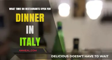 Dinner Time in Italy: When Do Restaurants Open for Evening Meals?