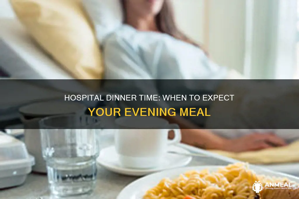 what time do you get dinner in hospital