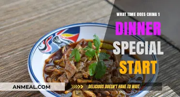 China 1 Dinner Special Start Time: When to Enjoy Discounts