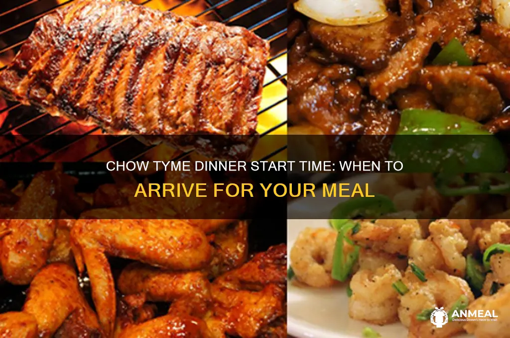 what time does chow tyme dinner start