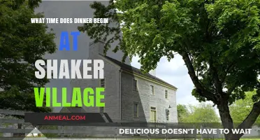 Dinner Time at Shaker Village: When to Arrive for Your Meal