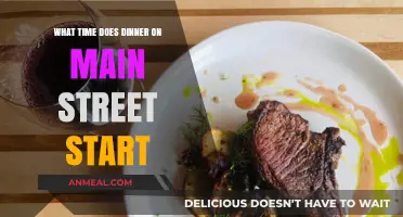 Dinner on Main Street: Start Time and What to Expect