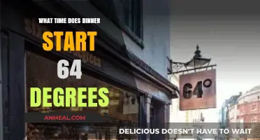 Dinner Timing at 64 Degrees: When to Begin Your Evening Meal