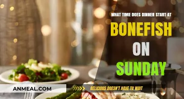 Sunday Dinner Hours at Bonefish Grill: When Does Service Begin?