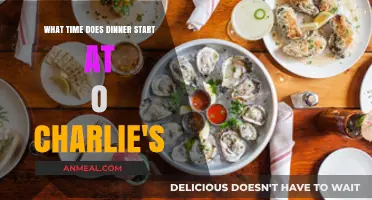 Dinner Time at O'Charlie's: When Does the Feast Begin?