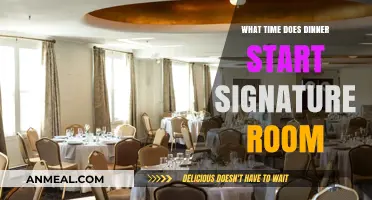 Dinner Time at Signature Room: When Does the Feast Begin?