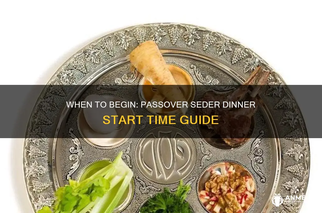 what time does passover dinner start