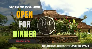 Roy's Kaanapali Dinner Hours: When to Enjoy Hawaiian Cuisine