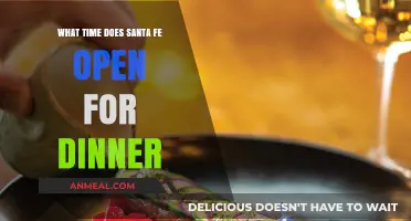 Santa Fe Dinner Hours: When to Enjoy Your Evening Meal