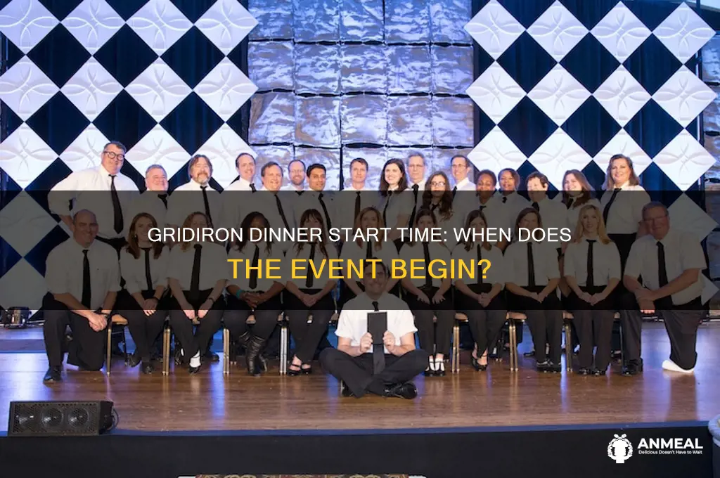 what time does the gridiron dinner start