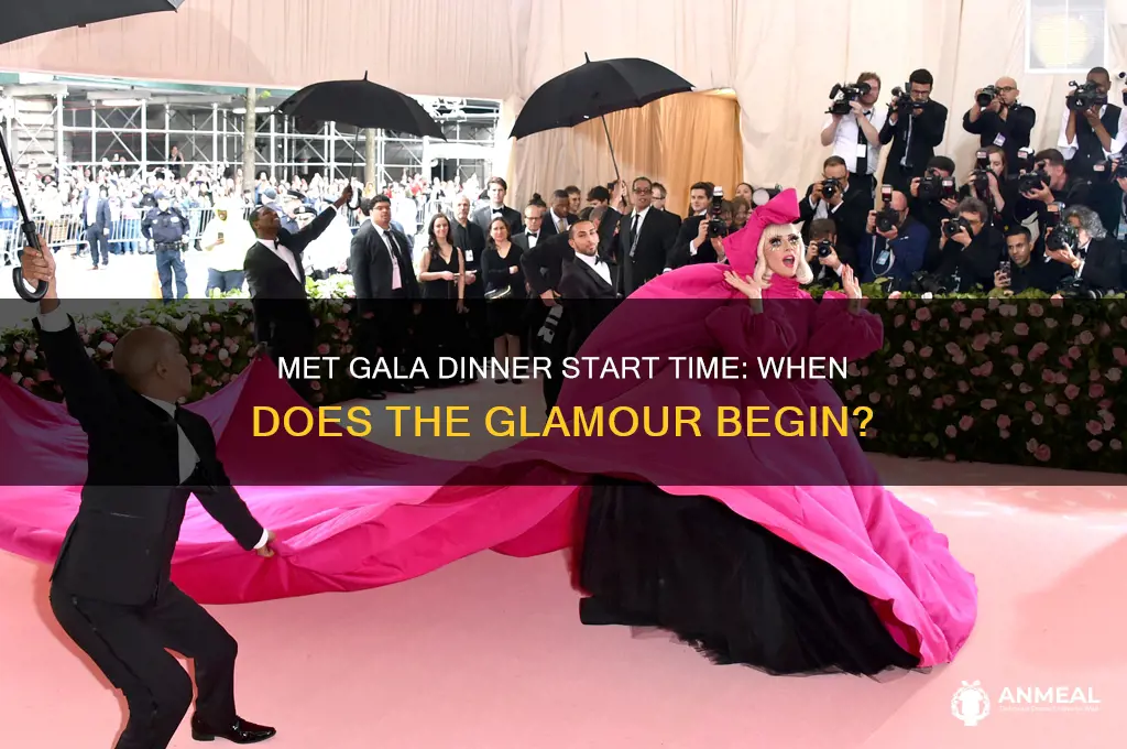 what time does the met gala dinner start