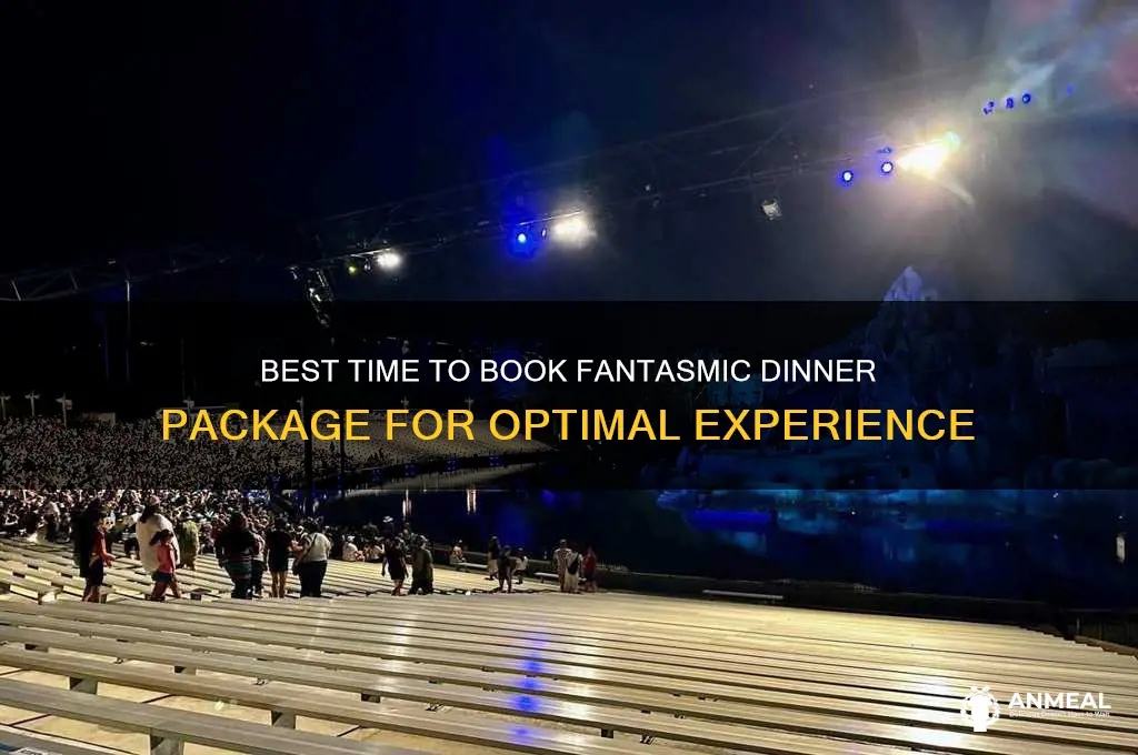 what time for fantasmic dinner package