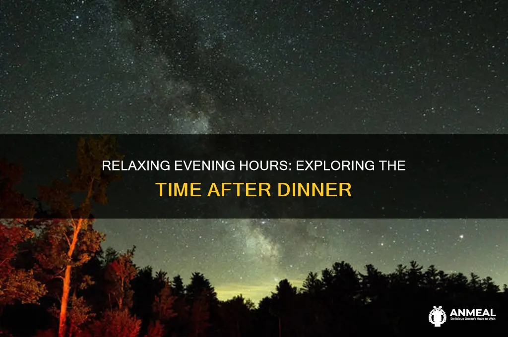 what time is after dinner
