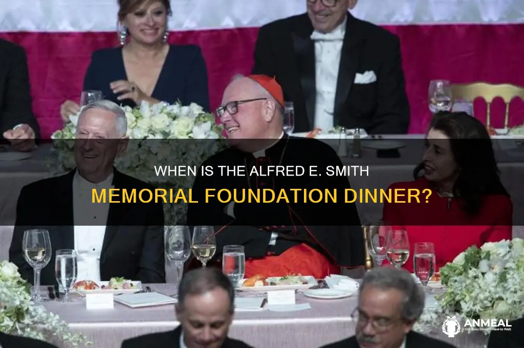 what time is alfred e smith dinner