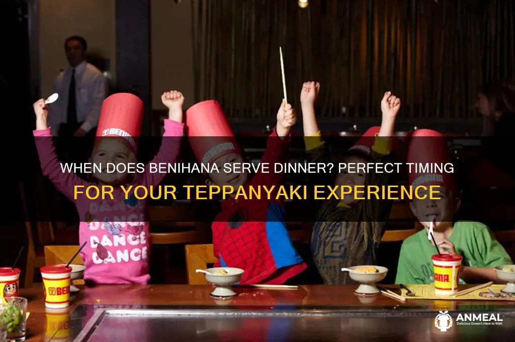 what time is benihana dinner