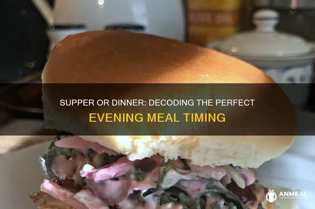 what time is concidered supper or dinner