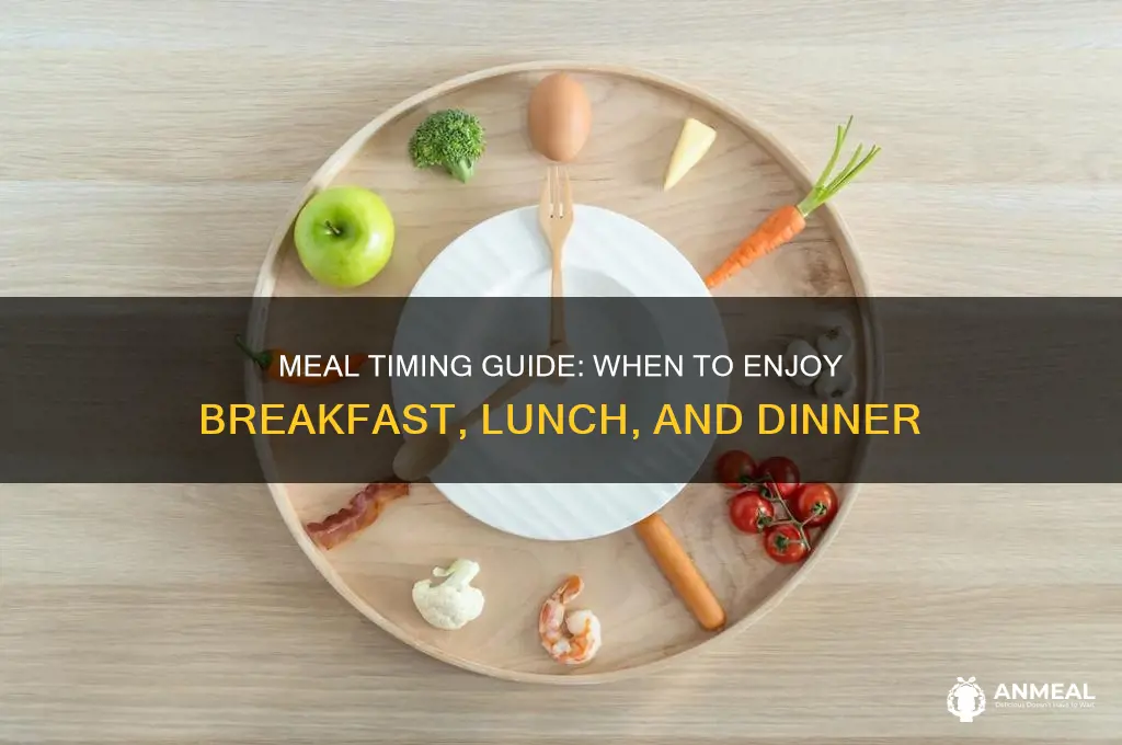 what time is considered breakfast lunch and dinner
